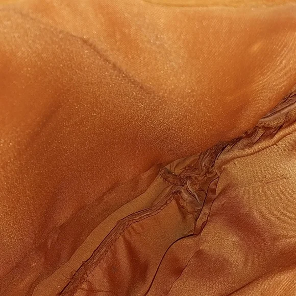 Navajo Western Leather Handbag Tote Hand Tooled 11"x12" - Picture 3 of 4